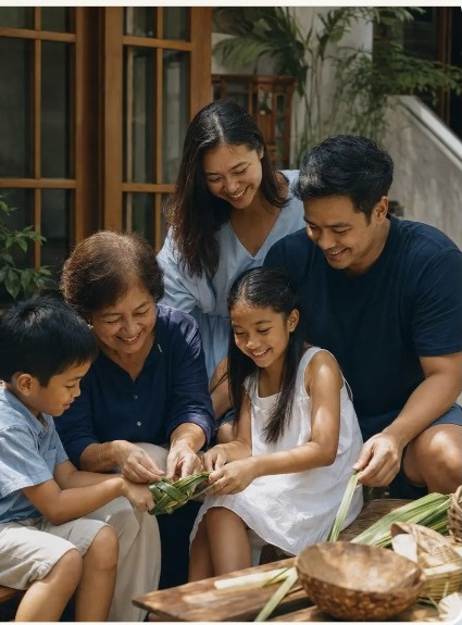 Family spending time together